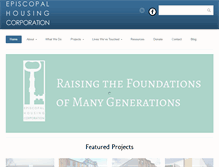 Tablet Screenshot of episcopalhousing.org